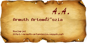 Armuth Artemíszia névjegykártya